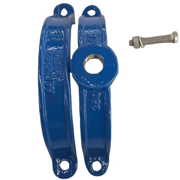 Stainless Steel Bend Saddle Tapping Clamp for Ductile Cast Iron and PVC Pipes
