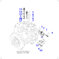 Wheel loader WA470-6 hydraulic pump 708-2G-03810