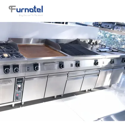 Commercial Luxe-Series Gas Large Cooking Range Kitchen Equipment
