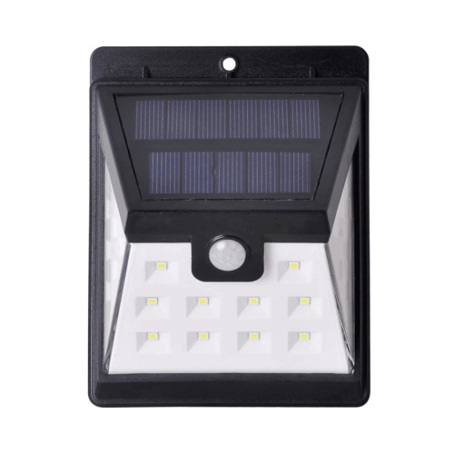 Luz de la pared solar LED negro para la pared de límites