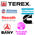 Terex delar hydraulisk pump för lyft 15022366