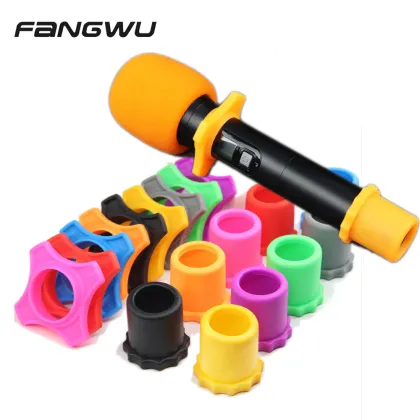 Silicone Wired Wireless Handheld Microphone with Shakeproof Ring