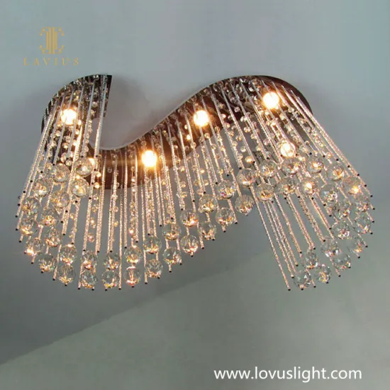 Popular small crystal glass ball shape chandelier Exquisite small chandelier Villa dining room bedroom chandelier