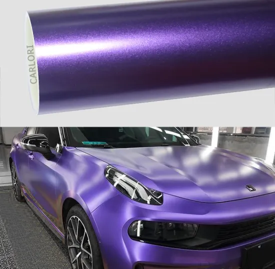 matte metallic purple car vinyl wrap