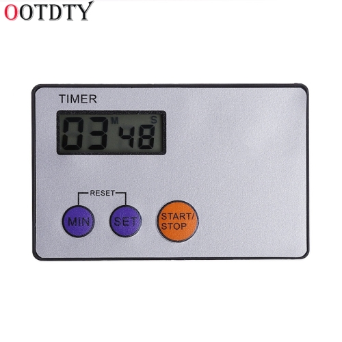 Timer Pocket Kitchen Cooking Countdown Rest Sports Credit Card Size Study