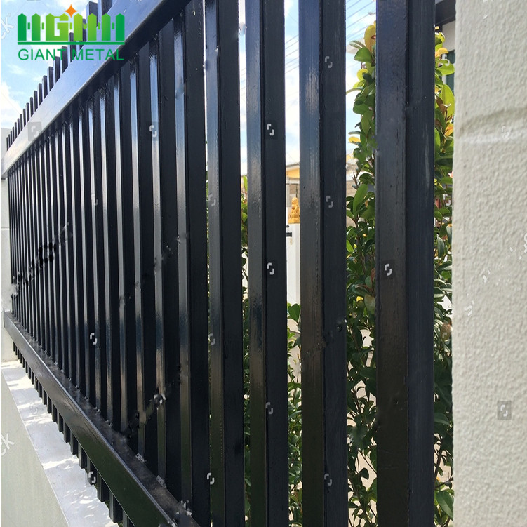 China Factory Wrought Iron Fence zinc steel grille fencing for sale