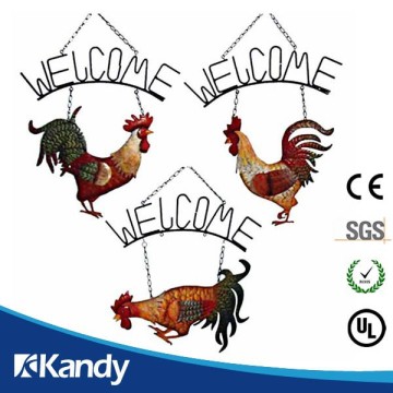 Over 10 years experience Wholesale customized metal rooster souvenir plaque