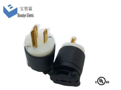 UL Standard USA 3 Pin Electric Nema5-15p Power Plug hubbell same type