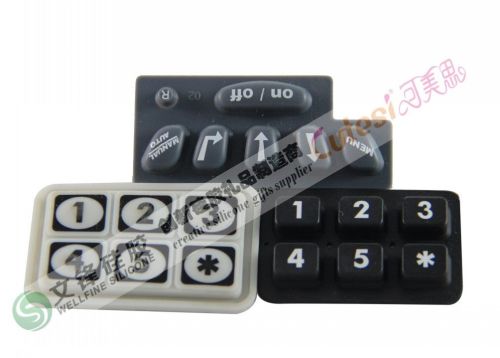 Non - Toxic Durable Silicone Machine Keypad With Waterproof For Oil Press Machine