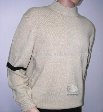 Men's merino wool flat knitting top