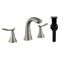 Shamanda 2 Griff schwarzer Nickel -Messing -Badezimmer Wasserhahn