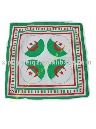 B-004 Vivid printed promotion satin bandanna