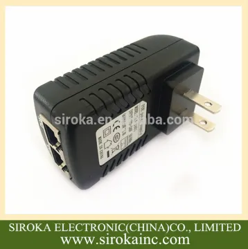 Generic 24V 1A wall plug US POE Power Adapter 100-240V power over ethernet adapter for IP Phone/Security Camera