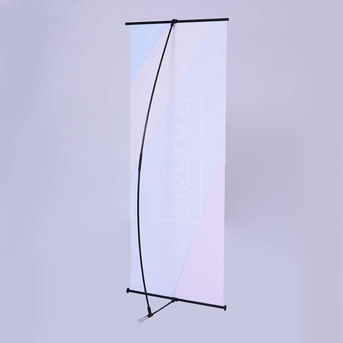 Portable Advertising L Banner Stand