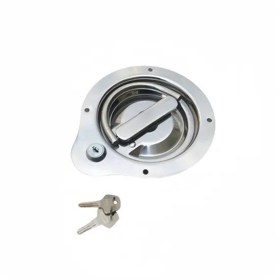 GL-12133 Polished 304 Stainless Steel Round Head Slam Lock