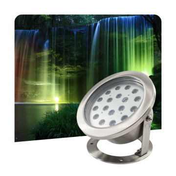 Luci per fontana Rgb in acciaio inossidabile con controllo DMX