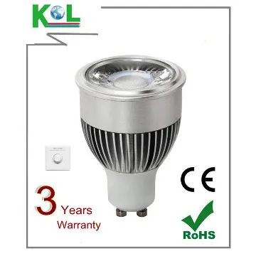 8W GU10 COB LED Light, 480-550LM