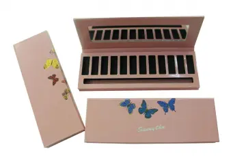 Customized paper eye shadow palettes