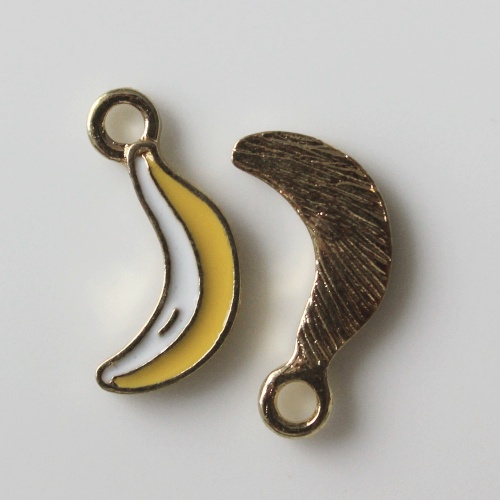 Commercio all&#39;ingrosso di frutta banana smalto perline per ragazze donne orecchino ciondolo fare bambini braccialetto ornamento accessorio