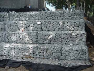 Parete di gabion zincata a caldo