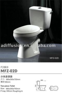 very cheap two-piece toilet