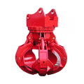 rotary orange peel grapple for excavator