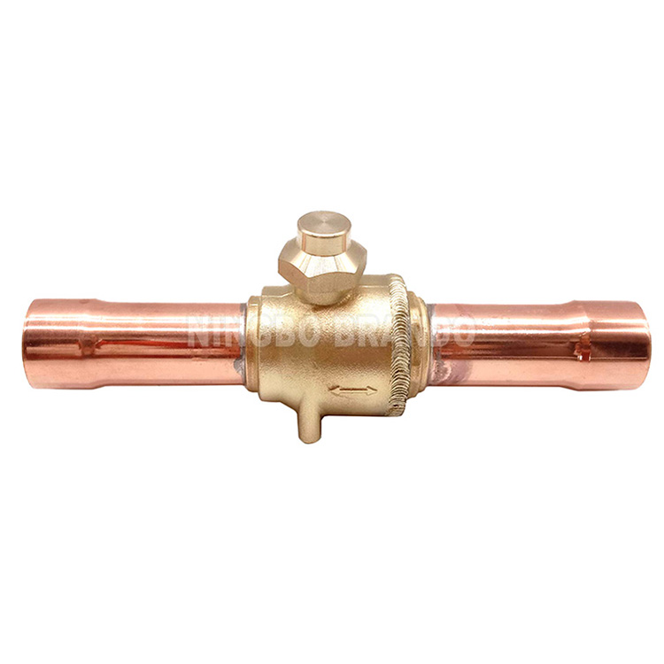 Refrigeration ball valve