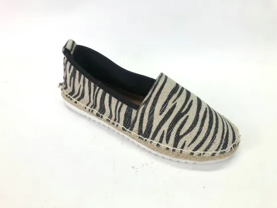 Ladies Slip On Loafer Round Toe Espadrille Sneaker
