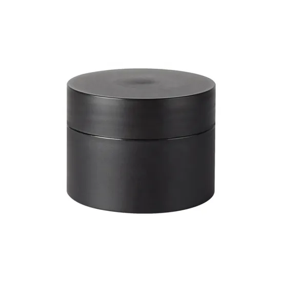 50ml matte black white wide cosmetic cream jar