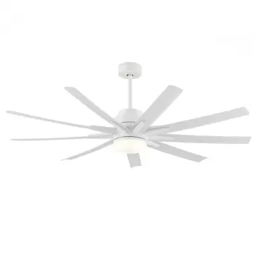 Large white 9 leaf household fan