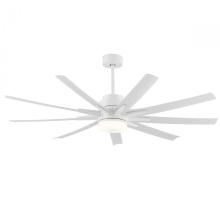 Large white 9 leaf household fan