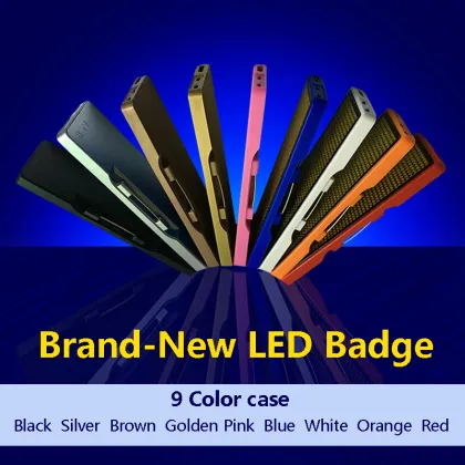 Programmable Global Language Pin LED Name Badge