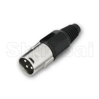 XLR 3-Pin Male Inline Plug Connector