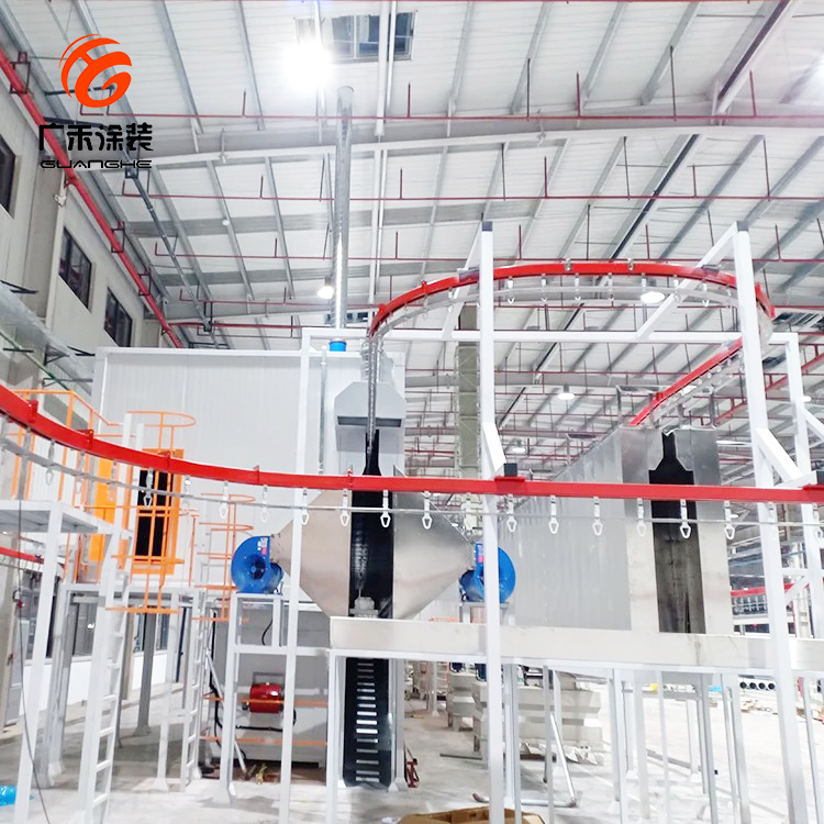 Auto Electrostatic Powder Coating Line for Furniture