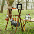 Nytt design Beech Wood Folding Kitchen Camping Table