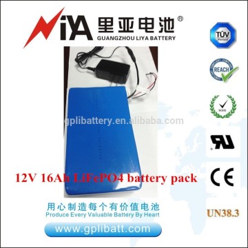 12V LiFePO4 battery pack with 11102165-16Ah*4pcs