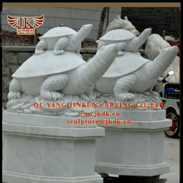 marble animal sculpture of tortoise for garden decoration made from Quyang carving factory
