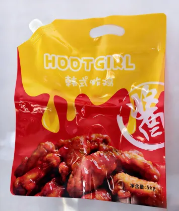 Korean Fried Chicken Sauce Stand up Spout Pouch with Handle