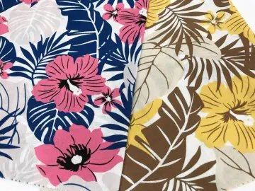 Lady's Skirt With Cotton Linen Printed Fabric