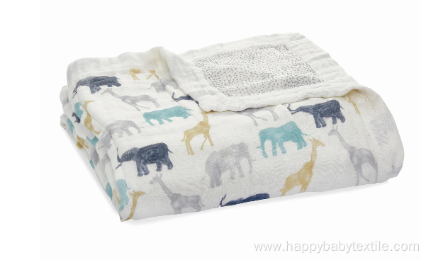 Baby Silky Soft Bamboo Muslin Snuggle Blanket