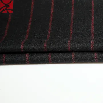 Popular melton woven woolen wool yarn dyed fabric