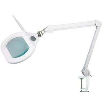 Factory Price LED Magnifying Glass Desk Lamp with Clip-on Optical Glass