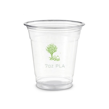 Biodegradable PLA Cups with Dome and Flat Lids for Cold Drinks/Coffee/Milk/Ice Cream - Eco-Friendly & Compostable Options