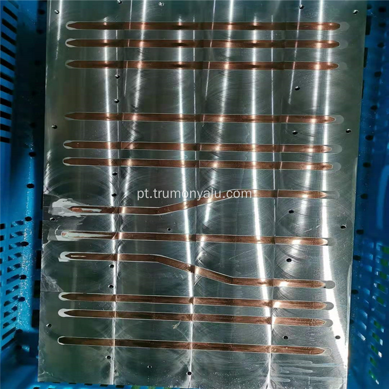distribuidor de diagrama de placa de dissipador de calor espátula de alumínio