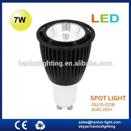 7W 560LM base TUV CE ROHS report LED bulb GU10