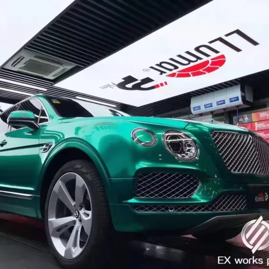 Free UV HD Print LOGO Customizable Car Wash LED Hex Lights for Detail Booth and Showroom Lamps