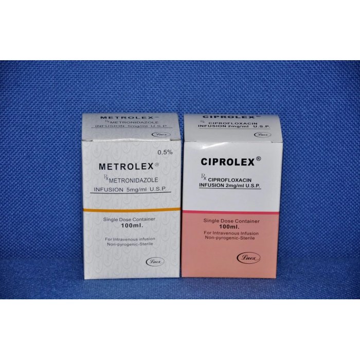 زجاجة حقن ميتروزول الزجاجية