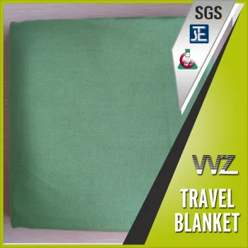 Modacrylic woven soild color travel blanket with soft hand feel eco friendly