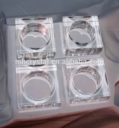 Square napkin rings Crystal MH-00170B