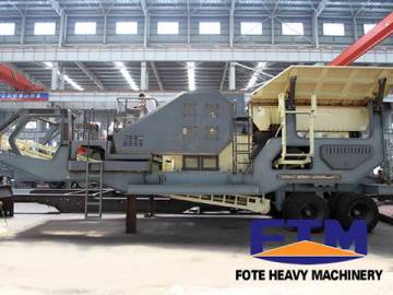 Tire Type Impact Mobile Screening Station